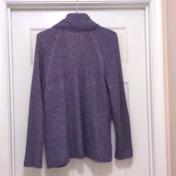 Chico's Lavender Wool Mohair Cardigan Knit Sweater Size 3 - Picture 3 of 5